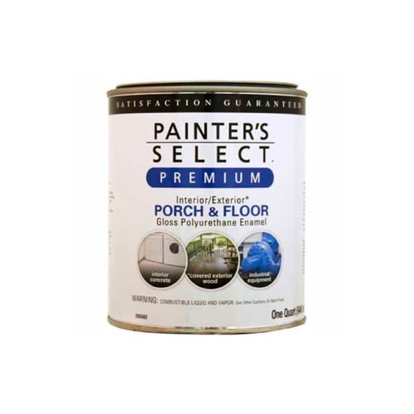 General Paint Painter's Select Porch & Floor Coating, Polyurethane Oil, Gloss Finish, Light Gray, Quart - 209114 - main